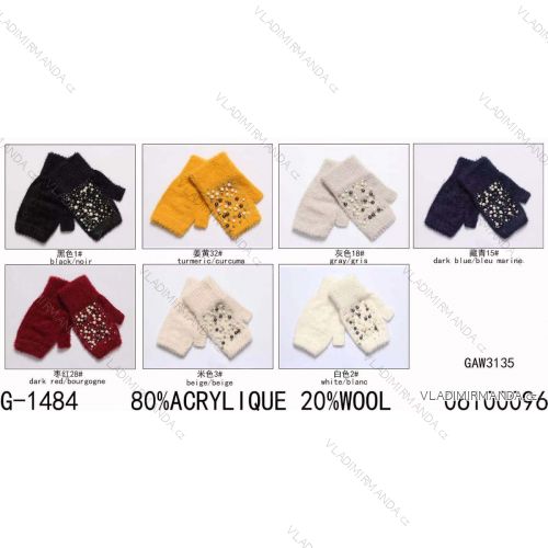 Rukavice zimné alpaka dámske (ONE SIZE) TURECKÁ MÓDA TMWL20G-1484