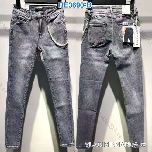 Rifle jeans dlhé dámske (XS-XL) RE-DRESS JWA20RE3690-B