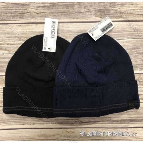 Čiapky zimné zateplená flaušom pánska (ONE SIZE) POĽSKÁ VÝROBA PVF20003