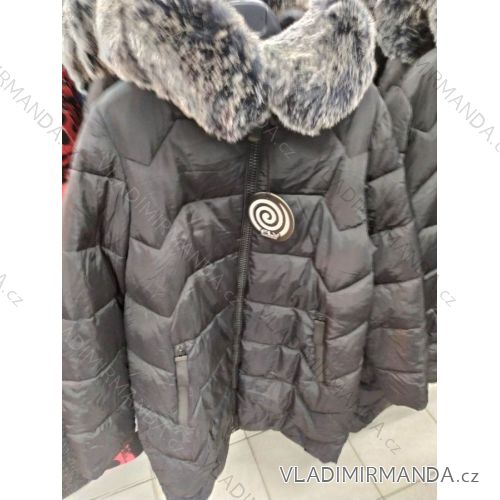 Bunda s kožušinkou na zips dámska (S / M / L ONE SIZE) TALIANSKÁ MÓDA IM721001