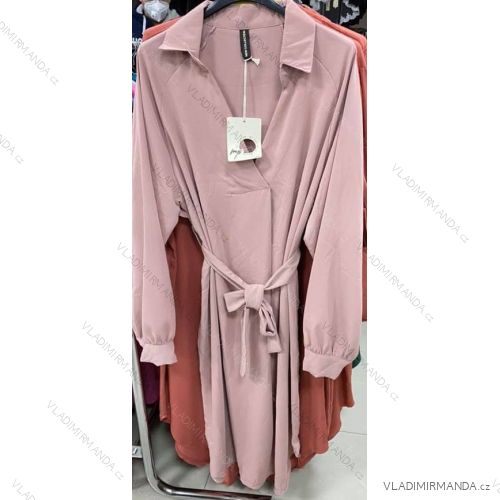 Šaty elegantné douhý rukáv (S / M / L ONE SIZE) TALIANSKÁ MÓDA IMM21018