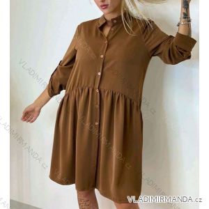 Šaty elegantné douhý rukáv (S / M / L ONE SIZE) TALIANSKÁ MÓDA IMM21022