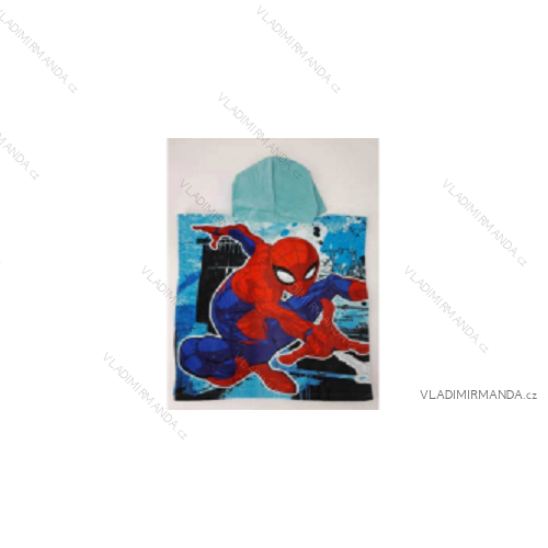 Pončo spider-man bavlnené detské chlapčenské (55x110 cm) SETINO SP-H-PONCHO-108