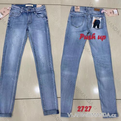 Rifle jeans push up dlhé dámske (XS-XL) RE-DRESS JWA212727