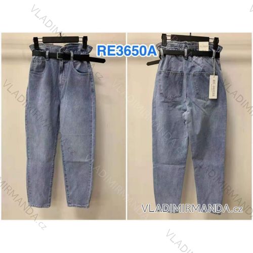 Rifle jeans dlhé s pásikom dámske (XS-XL) RE-DRESS JWA21RE3650A