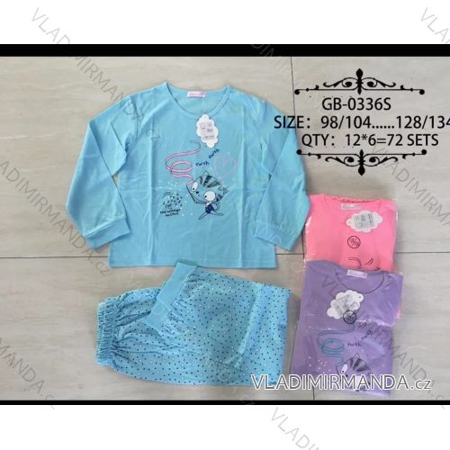 Pyžamo dlhé detské Dievčenské bavlnené (98 / 104-128 / 134) VALERIE DREAM NF21GB-036S