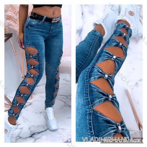 Rifle jeans dlhé dámske (XS-XL) TALIANSKÁ MÓDA IMWD21382