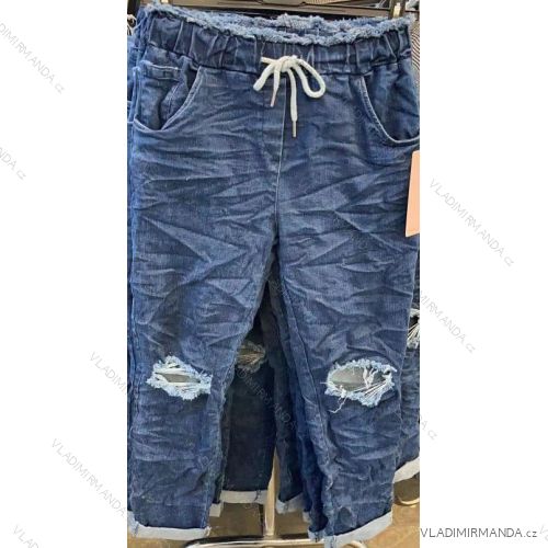 Rifle jeans dlhé dámske (S / M ONE SIZE) TALIANSKÁ MÓDA IMM21191