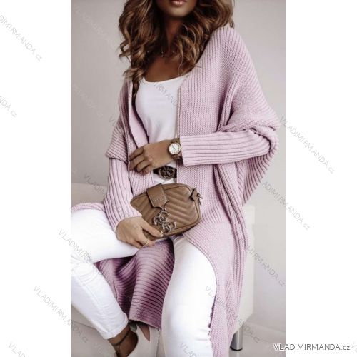 Cardigan pletený tenký jarné dlhý rukáv dámsky (S / M ONE SIZE) TALIANSKÁ MÓDA IMWL21106