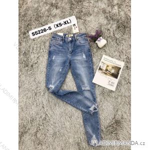 Rifle jeans dlhé dámske (XS-XL) M.SARA MA121S5226-5