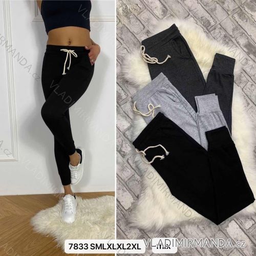 Tepláky dlhé dámske (S-2XL) TALIANSKÁ MÓDA IMWD217833