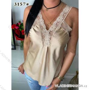 Tielko / Košieľka s čipkou dámske (S / M ONE SIZE) TALIANSKÁ MÓDA IMWD213157