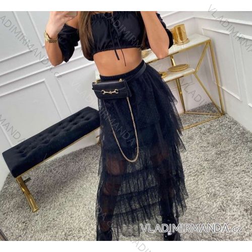 Sukňa dlhá dámska (S / M / L ONE SIZE) TALIANSKÁ MÓDA IMWD211060