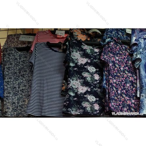 Tunika tričko krátky rukáv dámska nadrozměr (4XL-8XL) TOVTA SUN21002