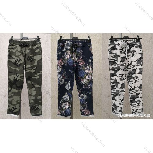 Tepláky dlhé dámske (S / M ONE SIZE) TALIANSKÁ MÓDA IMWY21460