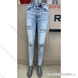 Rifle jeans dlhé vysoký pás dámske (XS-XL) RE-DRESS MA5213707-A