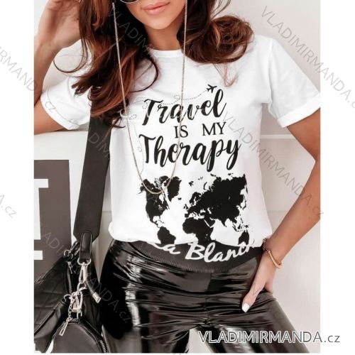 Tričko krátky rukáv dámske (S / M ONE SIZE) TALIANSKÁ MÓDA IMWK21198
