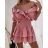 Šaty elegantné letné carmen cez ramená dámske (S / M ONE SIZE) TALIANSKÁ MÓDA IMM21407