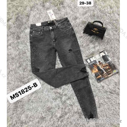 Rifle jeans dlhé dámske (29-38) M.SARA MA521MS1825-B