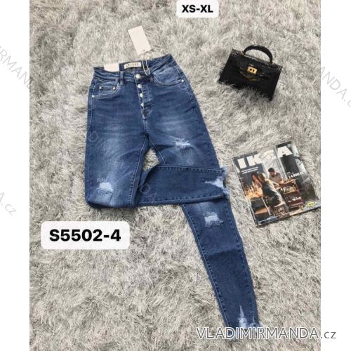Rifle jeans dlhé dámske (XS-XL) M.SARA MA521S5502-4