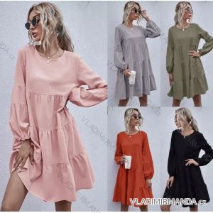 Šaty elegantné dlhý rukáv dámske (S / M ONE SIZE) TALIANSKÁ MÓDA IMWD211230