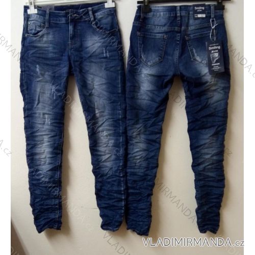 Rifle jeans dámske (34-44) SMILING JEANS N504