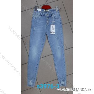 Rifle jeans dlhé dámske (26-31) M.SARA RED21S3976-3