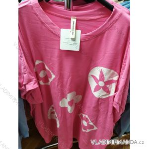 Šaty oversize krátky rukáv dámske (XL / 2XL ONE SIZE) TALIANSKÁ MÓDA IMP21069