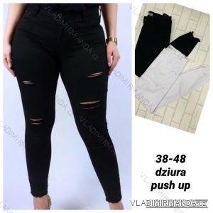 Rifle jeans push up dlouhé dámské nadrozměrné (38-48) RE-DRESS RED212233