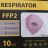 Respirátor FFP2 unisex (one size) Respirator-YWSH-BAR