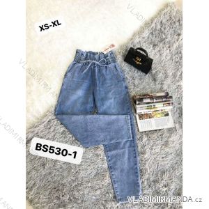 Rifle jeans dlhé dámske (XS-XL) M.SARA MRS21BS530-1