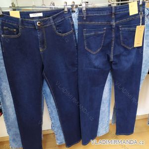 Rifle jeans dlhé dámske nadrozmerné (36-46) SMILING JEANS SMI21W887