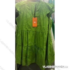 Šaty bavlnené krátky rukáv dámske (S / M ONE SIZE) TALIANSKA MODA IMM21587