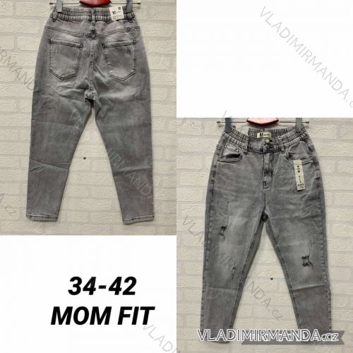 Kalhoty riflové jeans 3/4 krátké trhané dámské (XS-M) M.SARA MRS213710