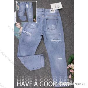 Nohavice rifle jeans dlhé trhané dámske (XS-XL) M.SARA MRS21B739