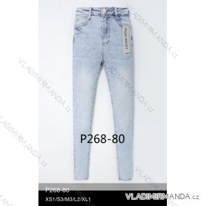 Nohavice rifle jeans s vysokým pásom dlhé dámske (XS-XL) LAURIA LAU21P268-80