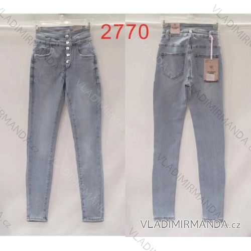 Rifle jeans dlhé vysoký pás dámske (XS-XL) RE-DRESS RED212770