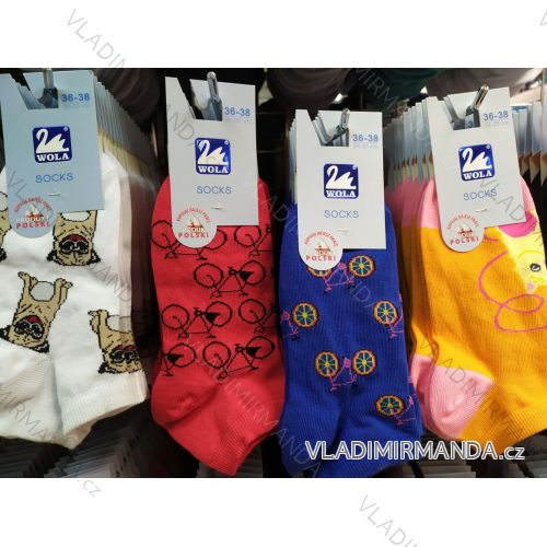 Ponožky členkové slabé veselé dámske (36-38) POĽSKÁ MÓDA DPP21115