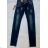 Rifle jeans nízky sed dámske (34-44) SMILING JEANS E1005