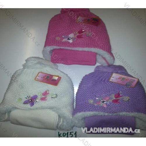 Set šál a čepice detské Dievčenské (3-6 rokov) Echt K0151