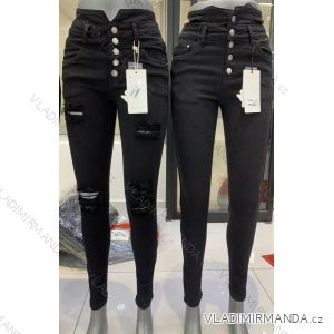 Rifle jeans dlhé vysoký pás dámske (XS-XL) M.SARA MSR213749