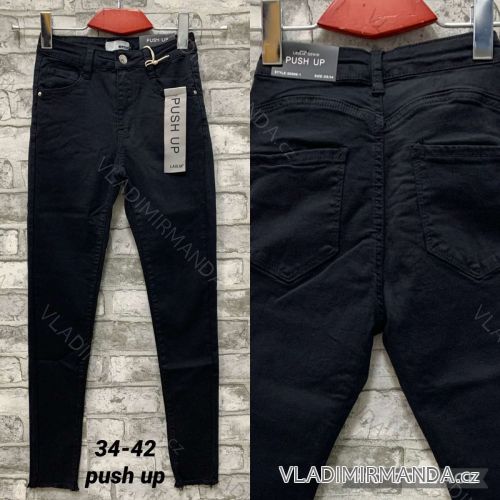 Rifle jeans dlhé push-up dámske (34-42) JEANS JAW214268