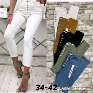 Rifle jeans dlhé vysoký pás dámske (XS-XL) JEANS JAW213976