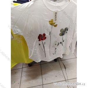 Tričko tunika dámska nadrozměr  (uni xl / 2xl) TALIANSKÁ MÓDA IM721118