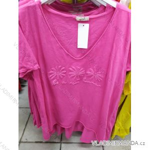 Tričko tunika dámska nadrozměr  (uni xl / 2xl) TALIANSKÁ MÓDA IM721139