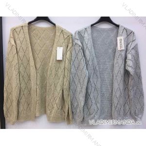 Cardigan pletený dlhý rukáv dámsky (S / M ONE SIZE) TALIANSKÁ MÓDA IMWE21260