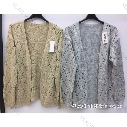 Cardigan pletený dlhý rukáv dámsky (S / M ONE SIZE) TALIANSKÁ MÓDA IMWE21260