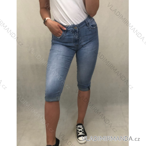 Rifle jeans 3/4 krátke dámske (XS-XL) Gourde 21PC9176