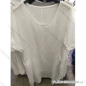 Šaty letné krátky rukáv dámske (XL / 2XL ONE SIZE) TALIANSKÁ MÓDA IM721SELLY