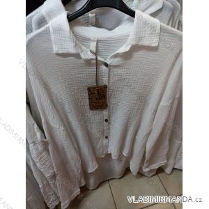 Košeľa dlhý rukáv dámska (M / L ONE SIZE) TURECKÁ MÓDA TMA21011